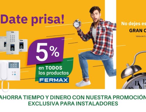 Oferta Fermax.  5% de descuento en control de accesos, videoporteros y kits unifamiliares