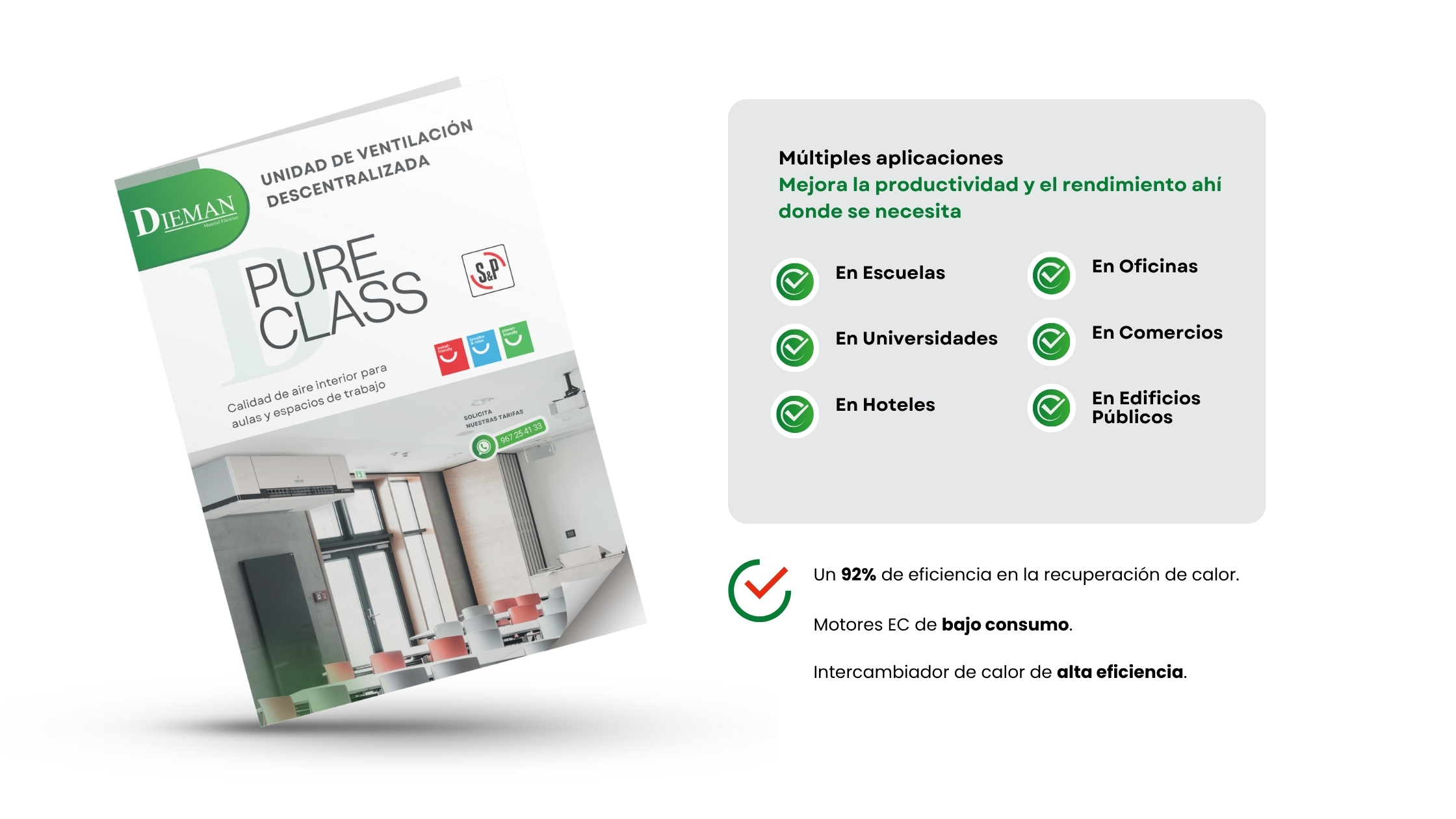 PureClass Ventilación descentralizada escolar sin obras