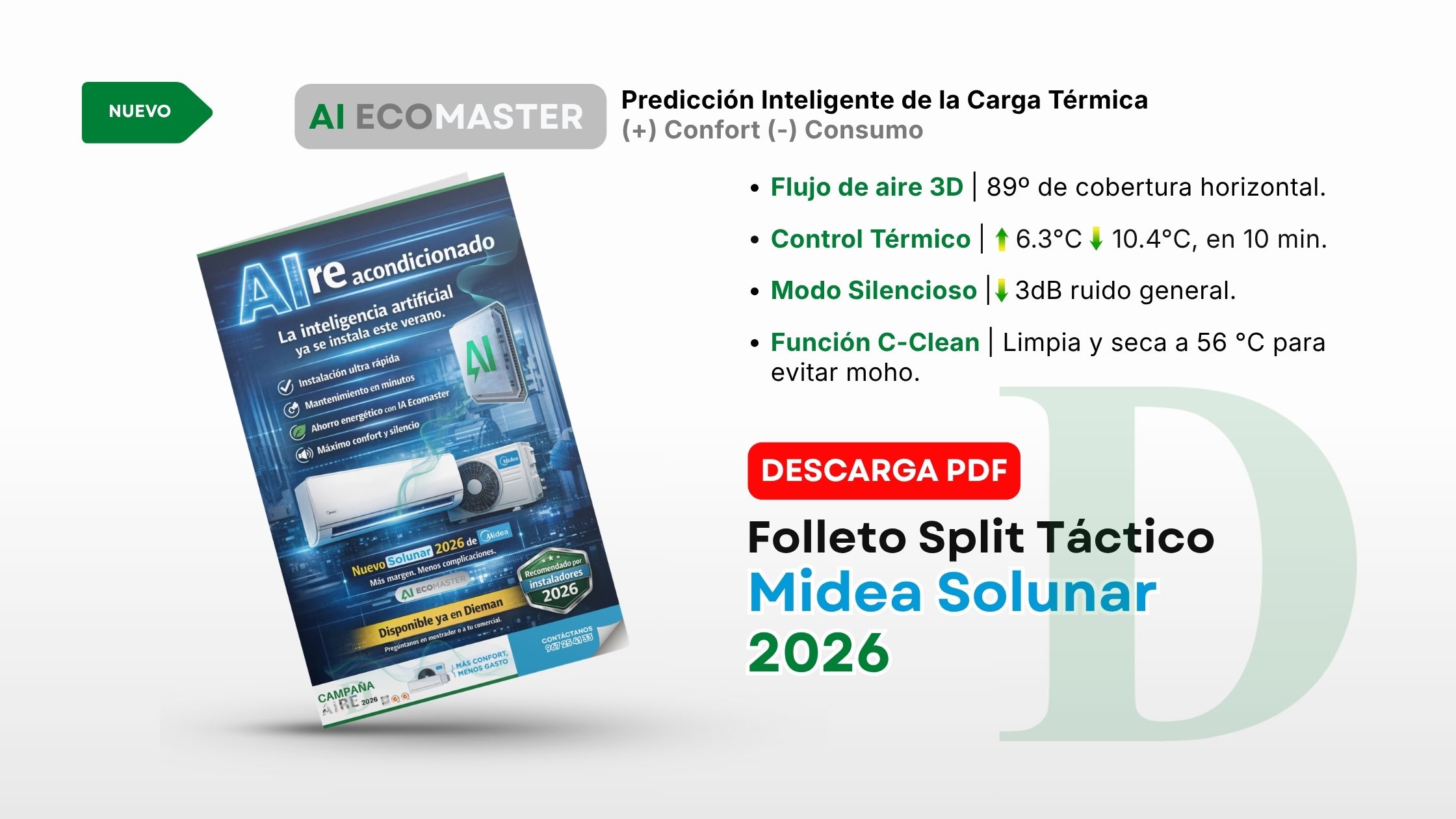 Folleto Split Táctico Midea Solunar 2026